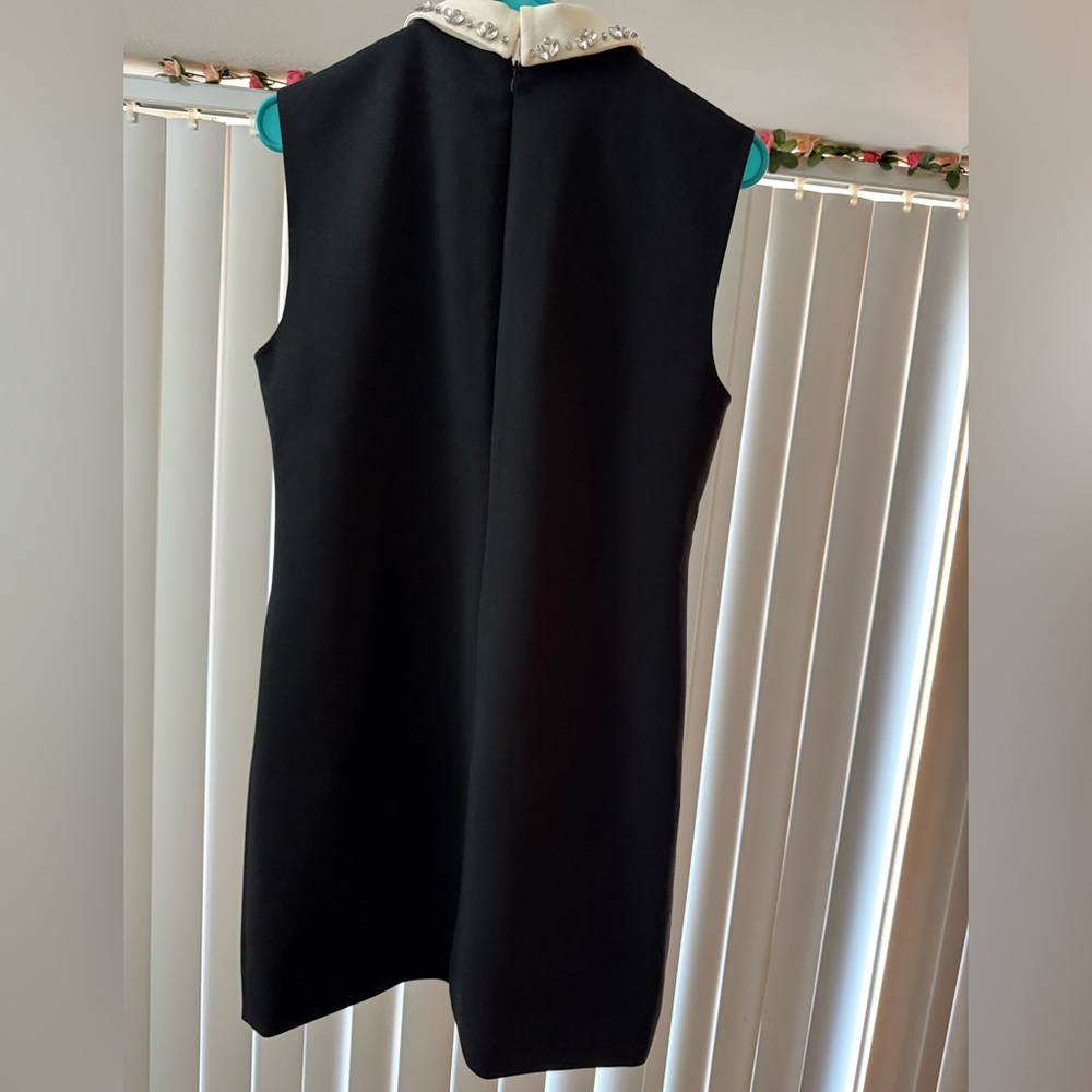 NWT J CREW Embellished collared shift dress in black stretch crepe size 6 - Picture 9 of 9